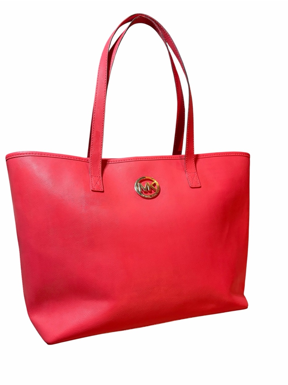 Michael Kors  Coral-Red Logo Tote